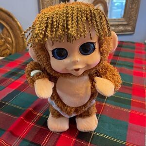Animal Babies Feature Jumping Lil Monkeys Girl Plush